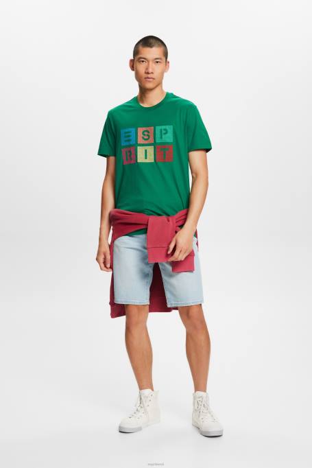 Esprit t-särgid mehed tumeroheline logoga t-särk, 100% puuvill Z24R588