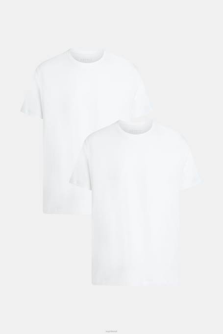 Esprit t-särgid mehed valge kahes pakis crewneck puuvillased T-särgid Z24R856