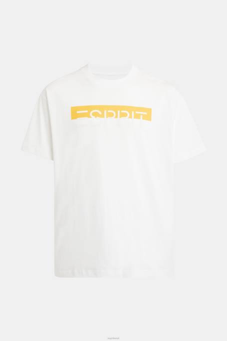 Esprit t-särgid mehed valge matt säraga logoga aplikatsiooniga t-särk Z24R616