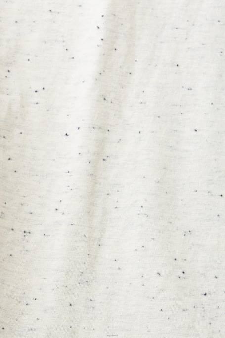 Esprit t-särgid mehed valge täpiline trikoo T-särk Z24R779