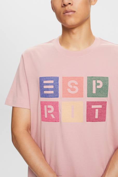 Esprit t-särgid mehed vana roosa logoga t-särk, 100% puuvill Z24R589
