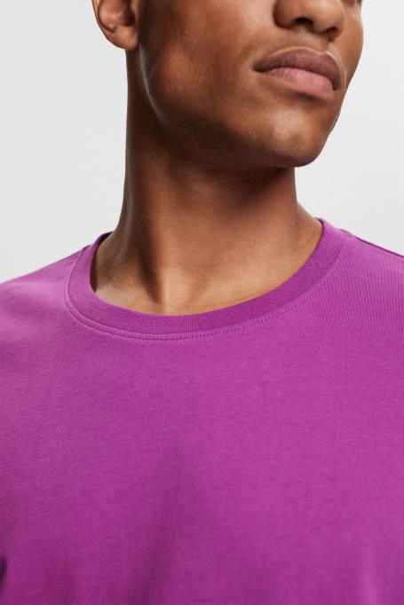 Esprit t-särgid mehed violetne tavaline t-särk Z24R932