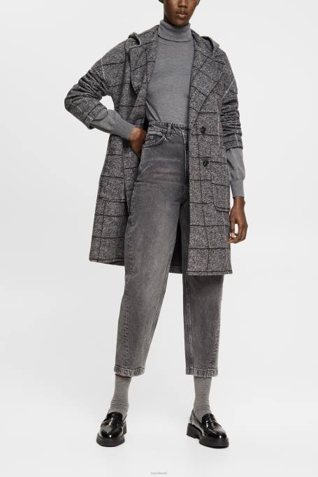 Esprit denim naised must keskmine pesu Asümmeetrilise vöökohaga banaanikujulised teksad Z24R339