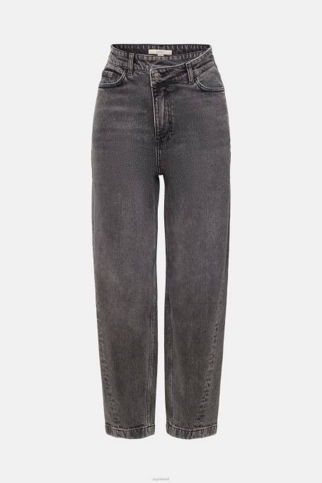 Esprit denim naised must keskmine pesu Asümmeetrilise vöökohaga banaanikujulised teksad Z24R339