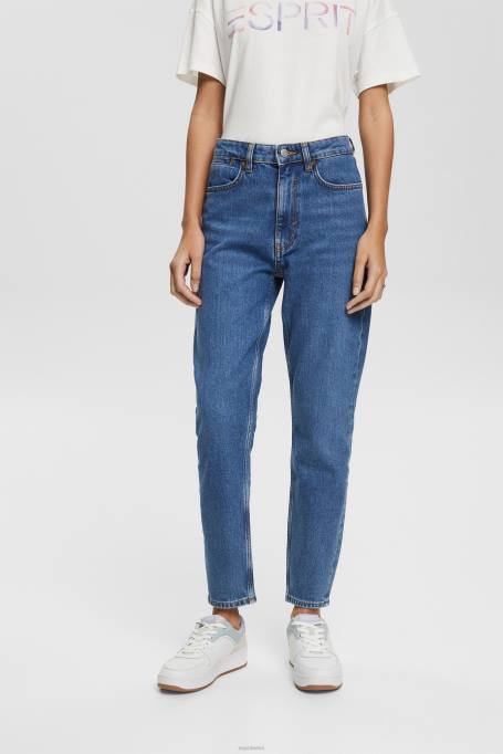 Esprit denim naised sinine keskmine pesu kõrged mom teksad Z24R526