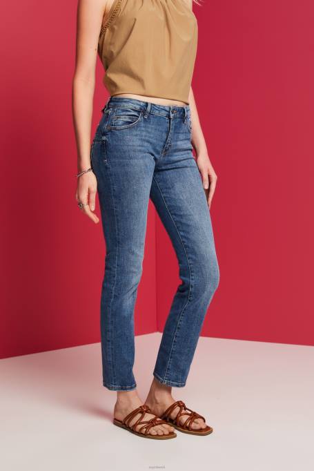 Esprit denim naised sinine keskmine pesu sirge säärega teksad Z24R245
