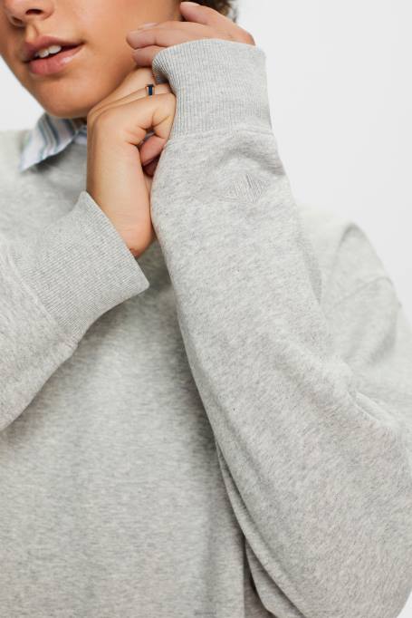 Esprit dressipluusid ja pusad naised helehall puuvillaseguga pullover Z24R28