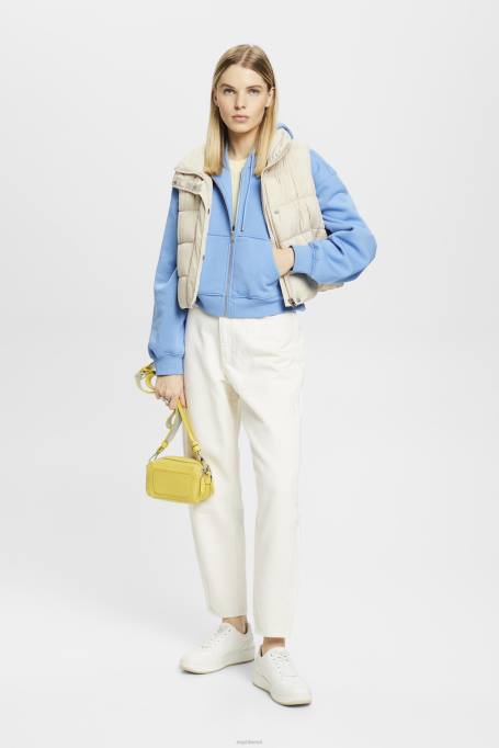 Esprit dressipluusid ja pusad naised helesinine lavendel kärbitud lukuga kapuuts, mille tagaküljel on logotrük Z24R166