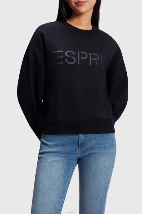 Esprit dressipluusid ja pusad naised must logo trükiga dressipluus Z24R463