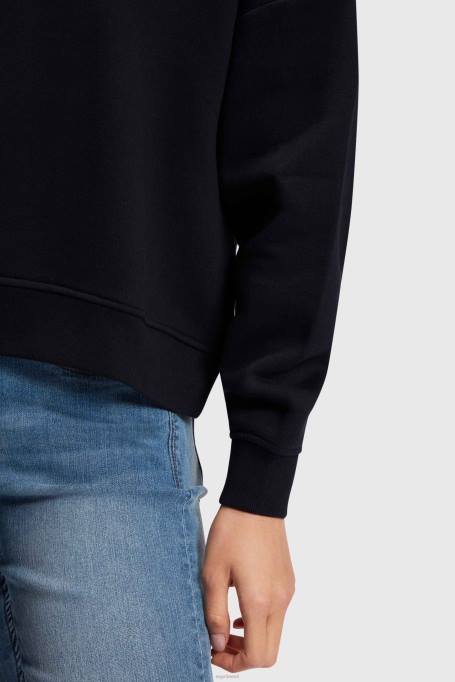 Esprit dressipluusid ja pusad naised must logo trükiga dressipluus Z24R463