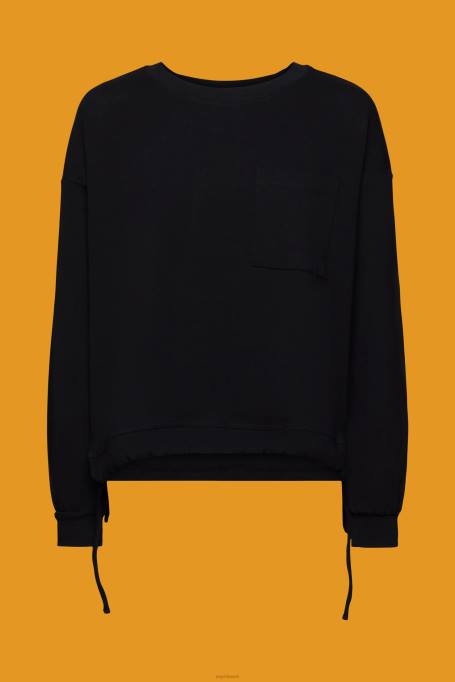 Esprit dressipluusid ja pusad naised must nööriga dressipluus Z24R401