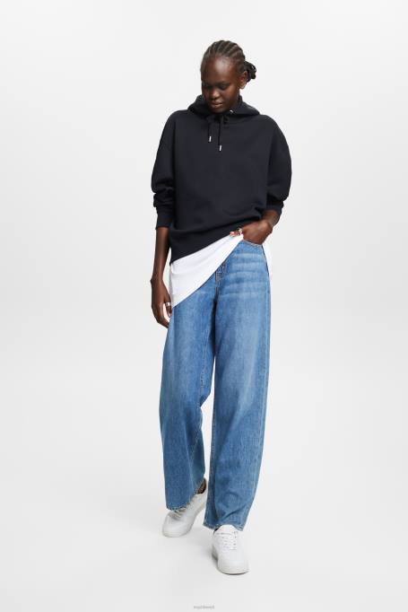 Esprit dressipluusid ja pusad naised must taaskasutatud: ülisuur kapuuts Z24R29