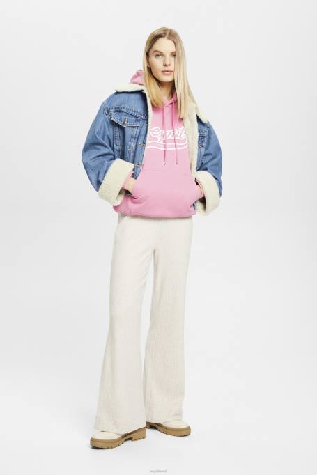 Esprit dressipluusid ja pusad naised roosa logoga prinditud kapuuts Z24R172