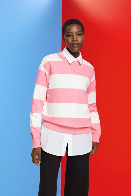 Esprit dressipluusid ja pusad naised roosa triibuline dressipluus Z24R402