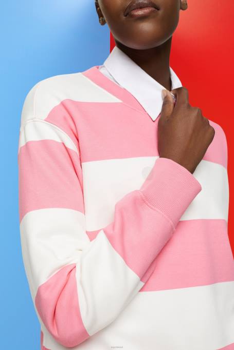 Esprit dressipluusid ja pusad naised roosa triibuline dressipluus Z24R402