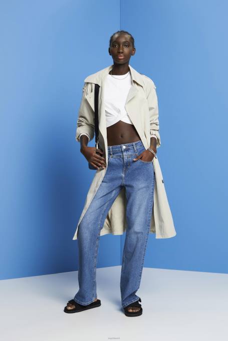 Esprit dressipluusid ja pusad naised valge kärbitud sõlme detailidega dressipluus Z24R217