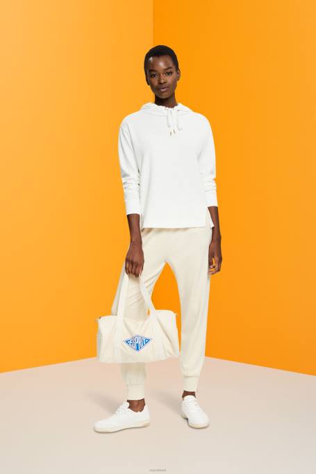 Esprit dressipluusid ja pusad naised valkjas logoga prinditud kapuuts Z24R558