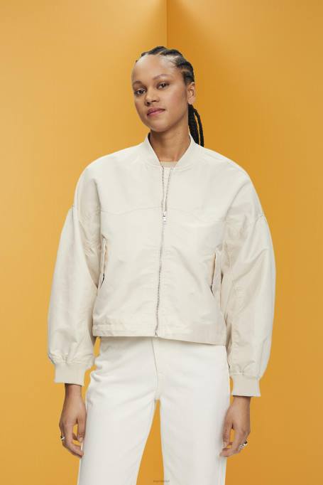 Esprit jakid naised hele taupe ülisuur bomber jope Z24R214