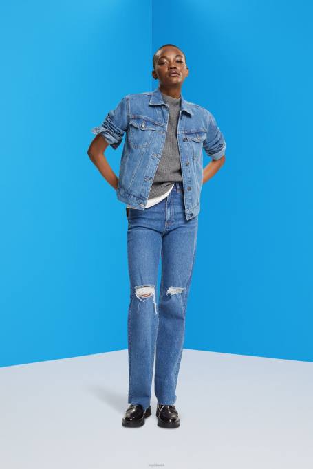 Esprit jakid naised sinine keskmine pesu teksajakk Z24R553