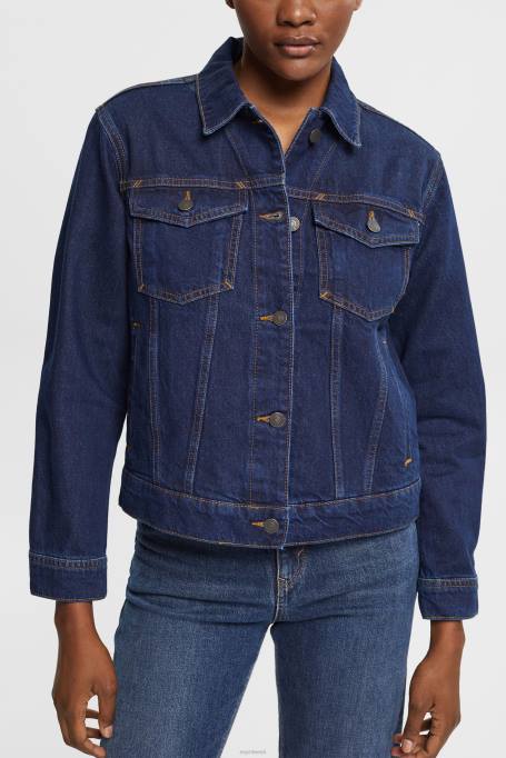 Esprit jakid naised sinine tume pesu teksajakk Z24R554