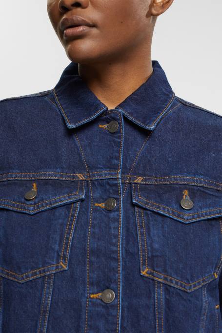 Esprit jakid naised sinine tume pesu teksajakk Z24R554