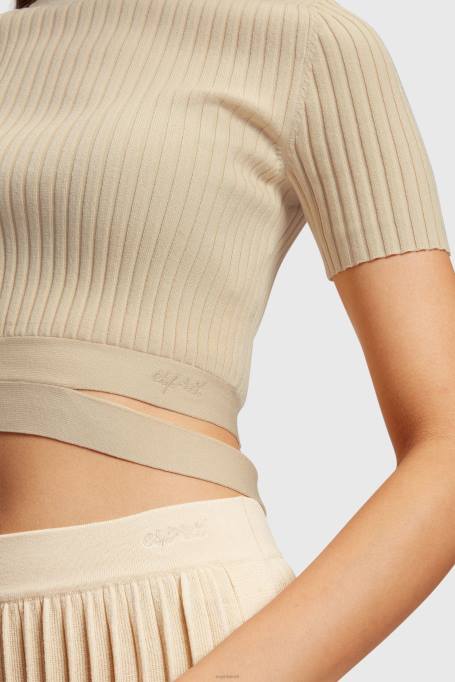 Esprit kampsunid naised liiv plisseeritud ülaosa Z24R376