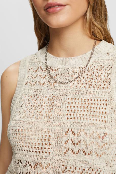 Esprit kampsunid naised liiv varrukateta kampsun Z24R7