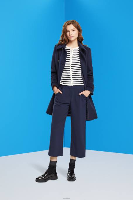 Esprit kampsunid naised merevägi triibuline kardigan Z24R448