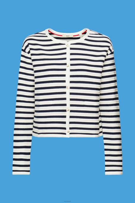 Esprit kampsunid naised merevägi triibuline kardigan Z24R448