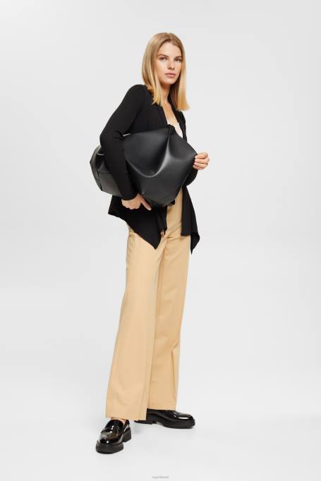 Esprit kampsunid naised must taaskasutatud: soonikuga kardigan taskurätiäärega Z24R23