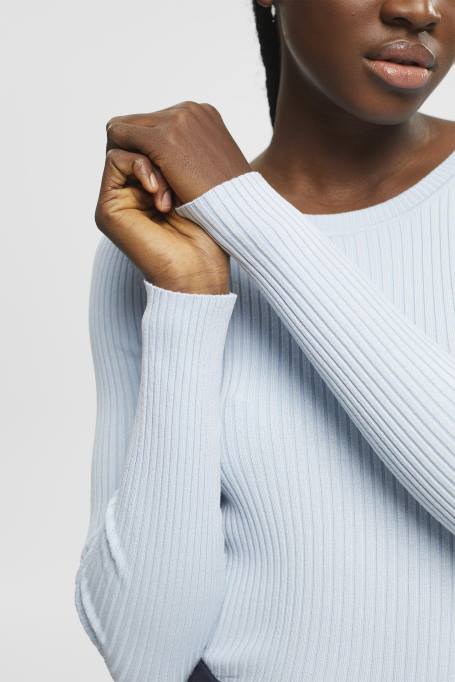 Esprit kampsunid naised pastelne sinine soonikuga hüppaja Z24R274