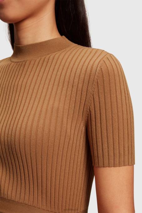 Esprit kampsunid naised pruun plisseeritud ülaosa Z24R375