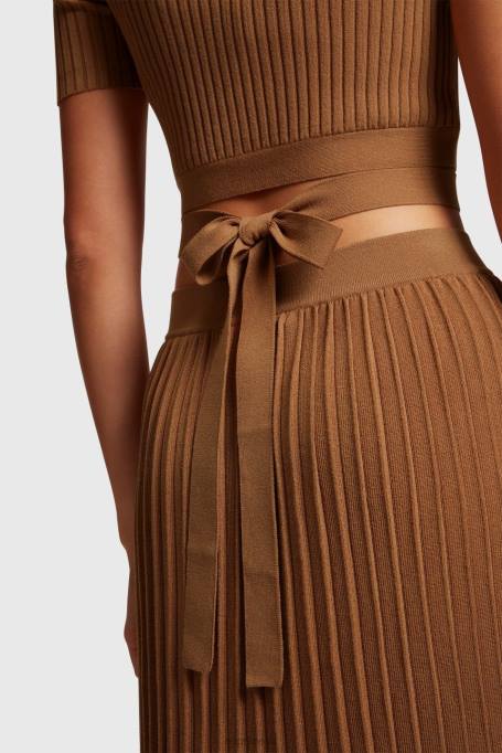 Esprit kampsunid naised pruun plisseeritud ülaosa Z24R375