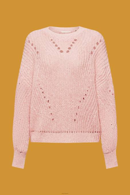 Esprit kampsunid naised roosa kaabliga kootud hüppaja Z24R273