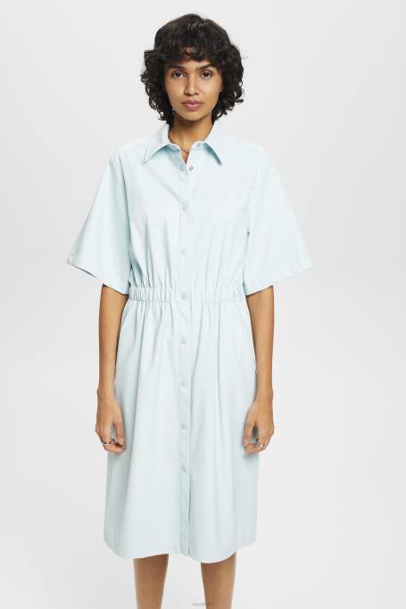 Esprit Kleidid naised hele vesiroheline kunstnahast särk kleit Z24R295