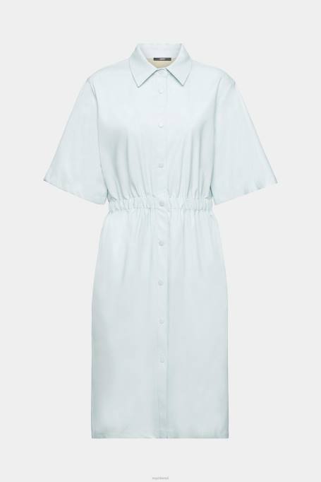 Esprit Kleidid naised hele vesiroheline kunstnahast särk kleit Z24R295