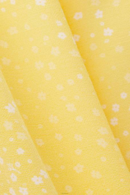 Esprit Kleidid naised helekollane mustriline minikleit kikilipsuga Z24R128