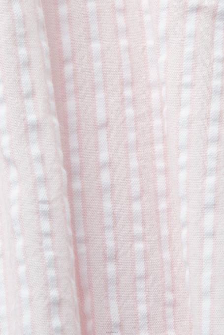 Esprit Kleidid naised heleroosa midi särkkleit seotava vööga, puuvillasegu Z24R129