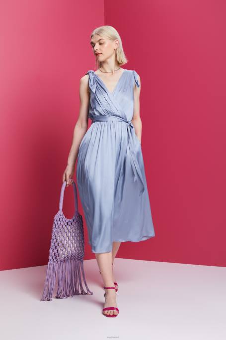 Esprit Kleidid naised helesinine lavendel kleidid kerge kootud Z24R138