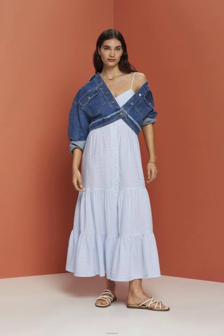 Esprit Kleidid naised helesinine rihmaga maksikleit Z24R233