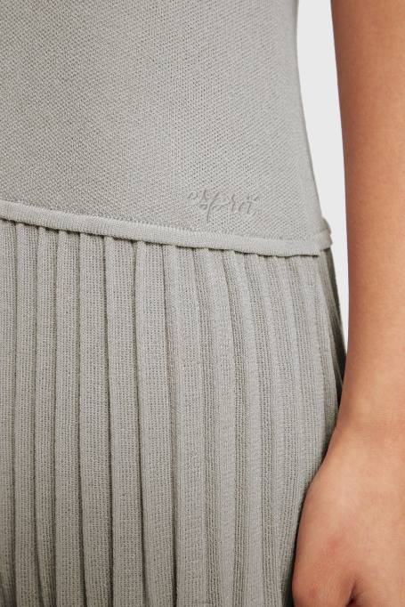 Esprit Kleidid naised keskmine hall plisseeritud peplum kleit Z24R487