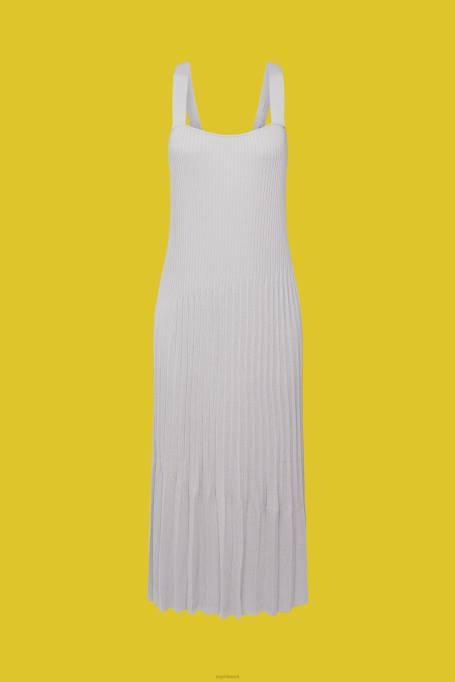 Esprit Kleidid naised keskmine hall plisseeritud rihmaga kleit Z24R490