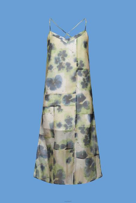 Esprit Kleidid naised kollane mustriga organza midi kleit Z24R197