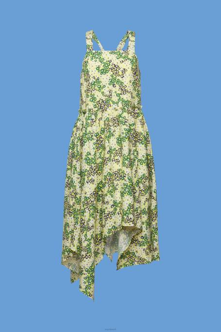 Esprit Kleidid naised kollane trükitud midi kleit Z24R237