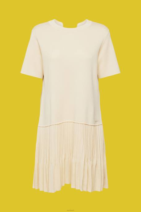 Esprit Kleidid naised liiv plisseeritud peplum kleit Z24R489