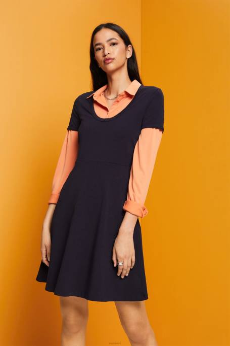 Esprit Kleidid naised merevägi jersey mini kleit Z24R61
