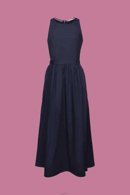 Esprit Kleidid naised merevägi puuvillane midi kleit Z24R185