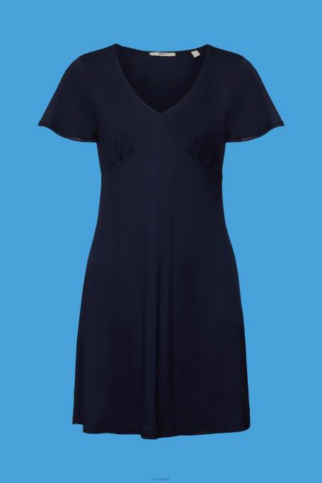 Esprit Kleidid naised merevägi varrukatega trikookleit Z24R64