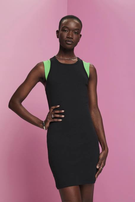 Esprit Kleidid naised must soonik jersey kleit Z24R285