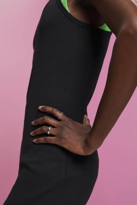 Esprit Kleidid naised must soonik jersey kleit Z24R285